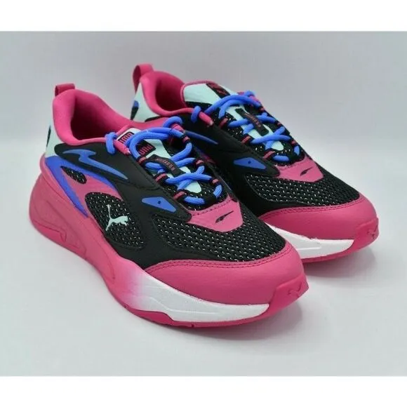 Puma RS Womens Size 9 Fast Surveillance Black Purple Shoes Sneakers 384329 01