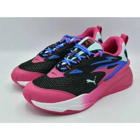 Puma RS Womens Size 9 Fast Surveillance Black Purple Shoes Sneakers 384329 01
