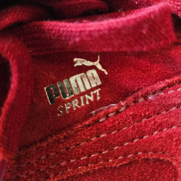 Puma Sprint Red Suede Men's Shoes