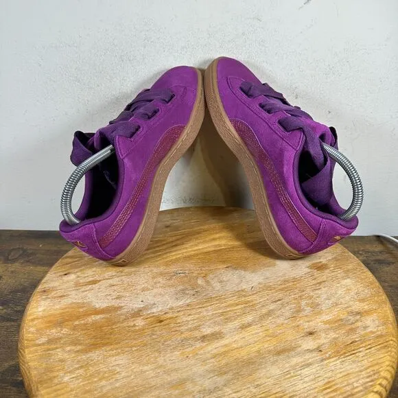 Puma Suede Heart SNK Jr Dark Purple Sneakers‎ Shoes Men's Size 6.5 C