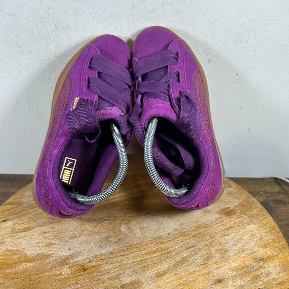 Puma Suede Heart SNK Jr Dark Purple Sneakers‎ Shoes Men's Size 6.5 C