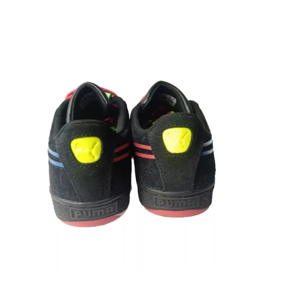 PUMA Suede Hypnotic Shoes Men's Size 7.5 Sneakers Black Lápis Blue Red