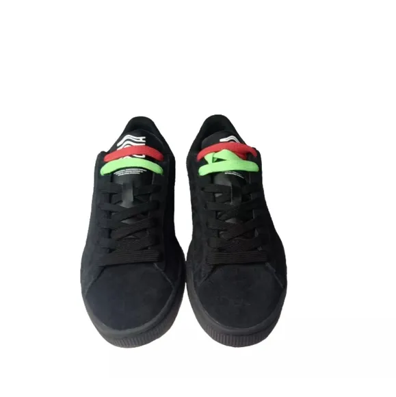 PUMA Suede Hypnotic Shoes Men's Size 7.5 Sneakers Black Lápis Blue Red