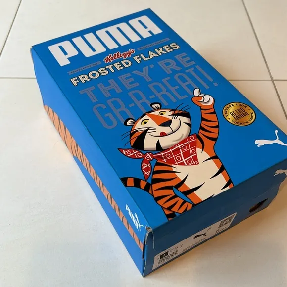Puma Suede Tony the Tiger shoes size 7 Jr