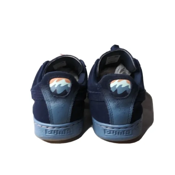 PUMA X Pink Dolphin Suede Classic Shoes Men's Size 11 Blue Heaven