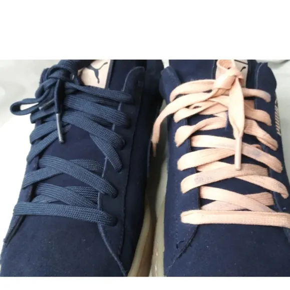 PUMA X Pink Dolphin Suede Classic Shoes Men's Size 11 Blue Heaven