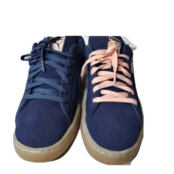 PUMA X Pink Dolphin Suede Classic Shoes Men's Size 11 Blue Heaven