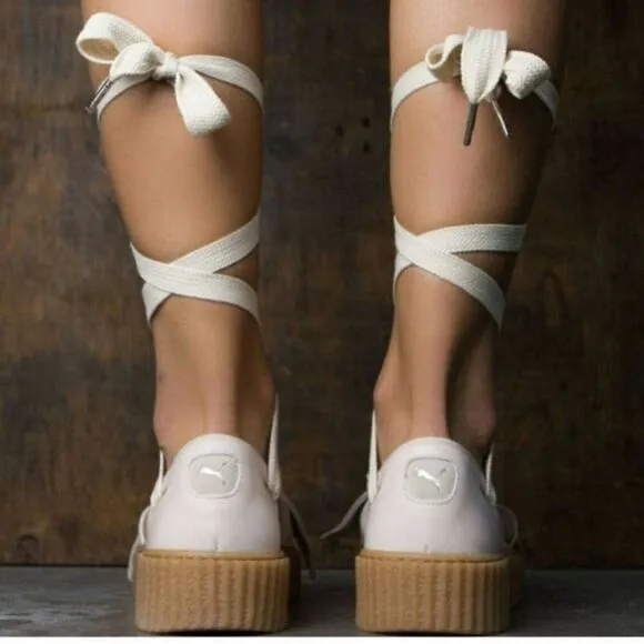 PUMA x FENTY Rhianna Bow Creeper Tie Up SandalsEUC sz 6.5