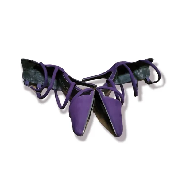 Purple Strappy Stiletto Heels Shoes Pump Size 8.5 no box