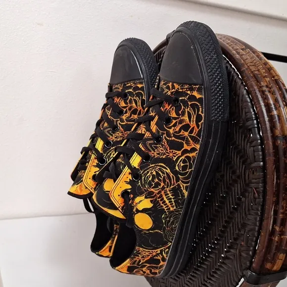 Raad Shop Skull Mandala Orange Men Size 12 Shoes