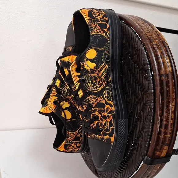 Raad Shop Skull Mandala Orange Men Size 12 Shoes