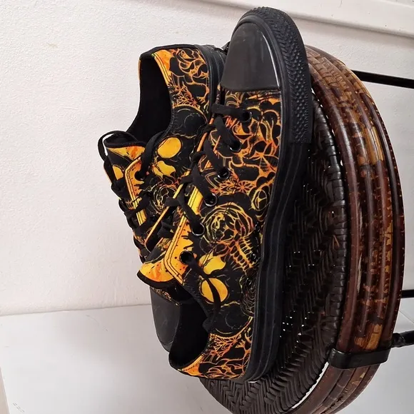 Raad Shop Skull Mandala Orange Men Size 12 Shoes