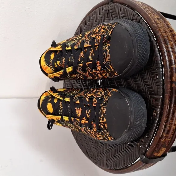 Raad Shop Skull Mandala Orange Men Size 12 Shoes