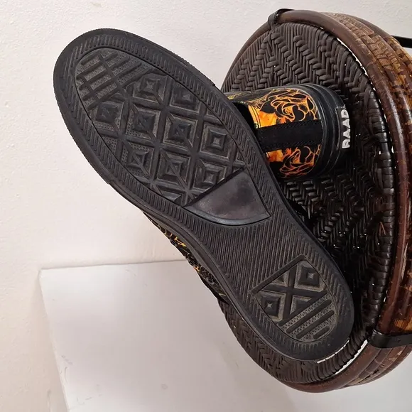 Raad Shop Skull Mandala Orange Men Size 12 Shoes