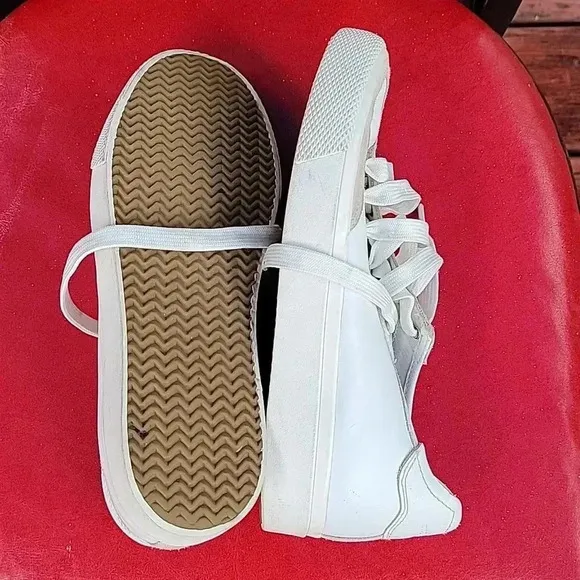 Rac&amp;bone women white leather tennis shoes Pre-owned