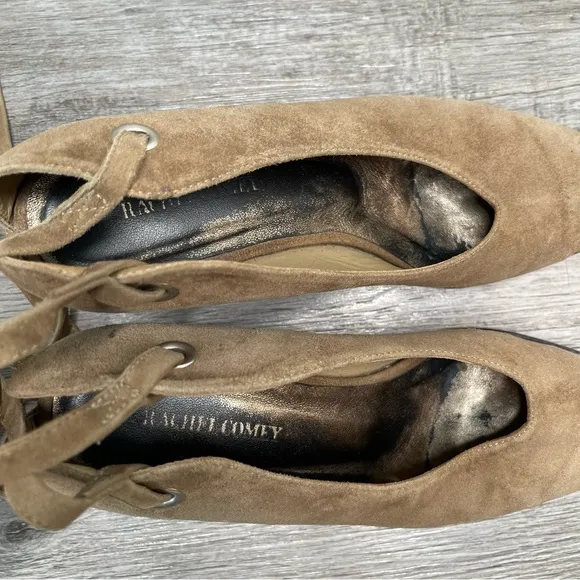 Rachel Comey Tan Suede Lace-Up Shoes