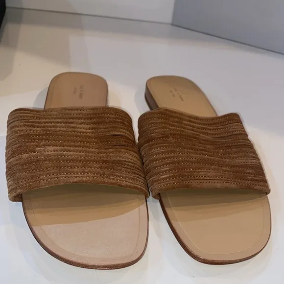Rag &amp; bone Cameron Sandal Slide in Camel Suede size 10 US or 40 EU New In Box