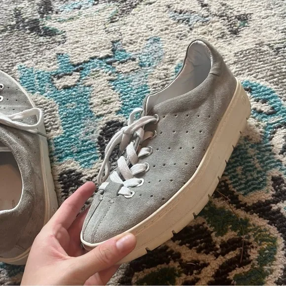 Rag &amp; Bone gray suede leather sneaker shoes
