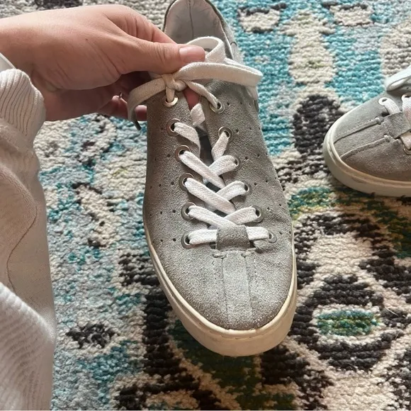 Rag &amp; Bone gray suede leather sneaker shoes