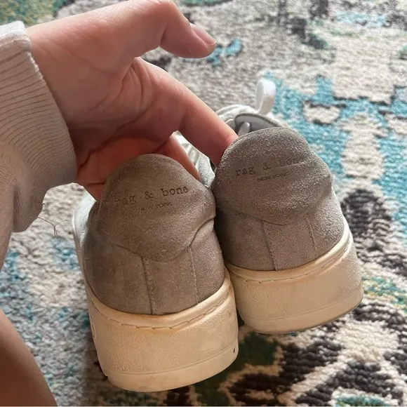 Rag &amp; Bone gray suede leather sneaker shoes