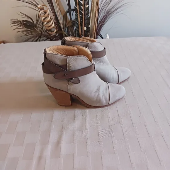 Rag &amp; Bone Harrow Suede Leather Ankle Boots
