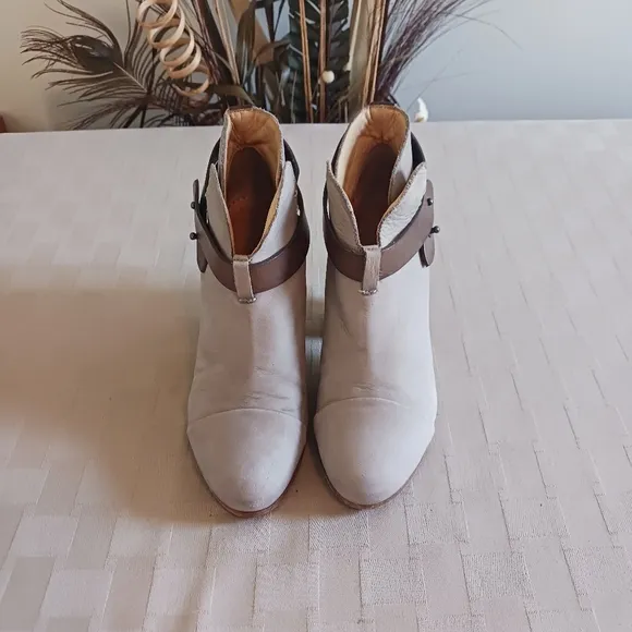 Rag &amp; Bone Harrow Suede Leather Ankle Boots