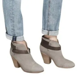 Rag &amp; Bone Harrow Suede Leather Ankle Boots