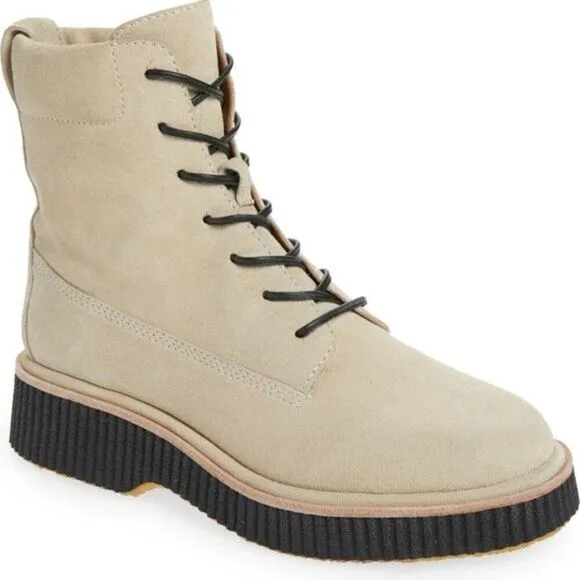 Rag &amp; Bone Women Soft Suede‎ Leather Boot Combat Shoes Size 6.5