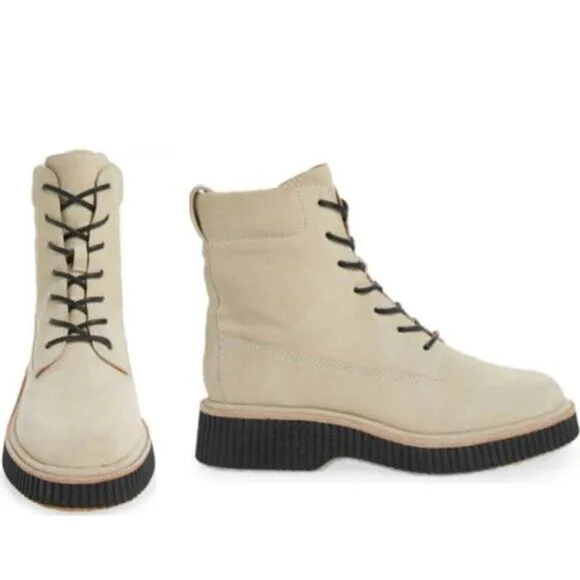 Rag &amp; Bone Women Soft Suede‎ Leather Boot Combat Shoes Size 6.5