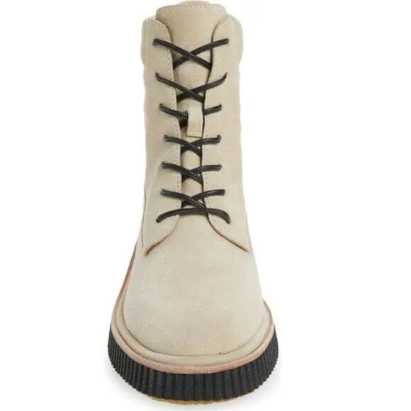 Rag &amp; Bone Women Soft Suede‎ Leather Boot Combat Shoes Size 6.5