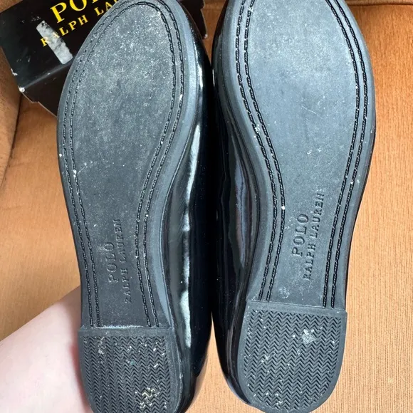 Ralph Lauren Black Dress Shoes with Patent Leather Finish