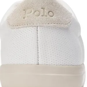 Ralph Lauren Men's Longwood White Leather Sneakers sz 15. Super clean