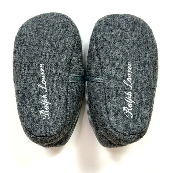 Ralph Lauren Skull &amp; Crossbones Smoking Slippers