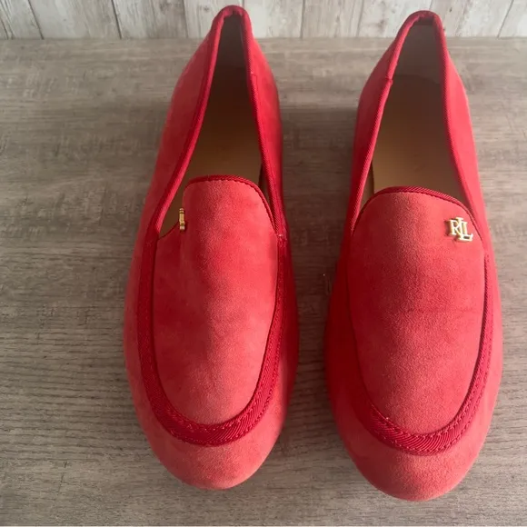 Ralph Lauren Women's Red Loafers
