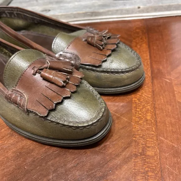 RARE GH Bass &amp; Co Weejuns Loafers Shoes Leather Tassel Kiltie Loafers 9 M