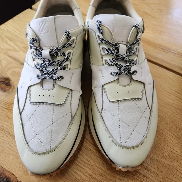 RARE Leizilei Calf Leather Sneakers Mens Size 12 White Platform Shoes Y2k