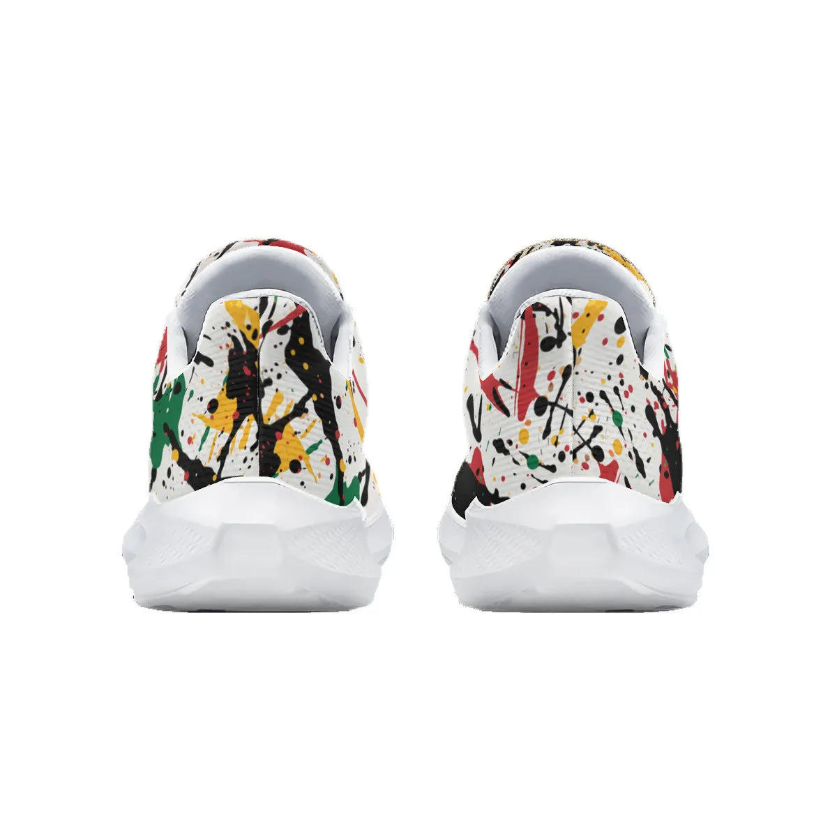 Rasta Shoes - Paint Splattered Running Shoes