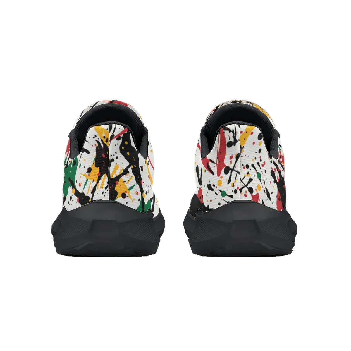 Rasta Shoes - Paint Splattered Running Shoes