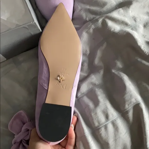 Real suede light purple shoes (never worn)