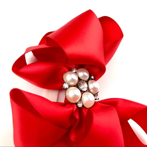 Red &amp; Silver Tutu w/matching Soft Shoes &amp; Bow
