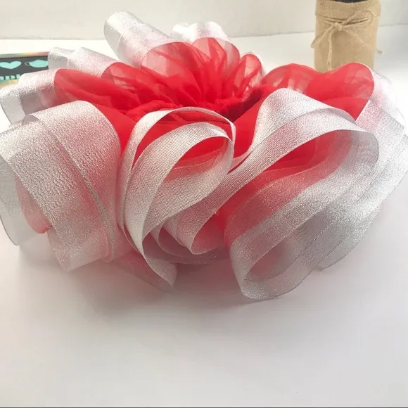 Red &amp; Silver Tutu w/matching Soft Shoes &amp; Bow