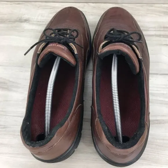 Red Wing Shoe Men's 14 Griptec Burgundy Brown Leather Lace Up Casual Comfort