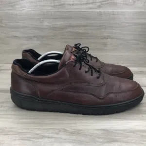 Red Wing Shoe Men's 14 Griptec Burgundy Brown Leather Lace Up Casual Comfort