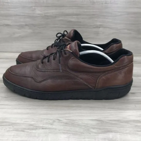 Red Wing Shoe Men's 14 Griptec Burgundy Brown Leather Lace Up Casual Comfort