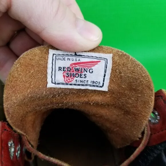 Red Wing Shoes 6&quot; Super Sole Boot Red Leather Soft Moc-Toe 16015 Men's 9EE USA