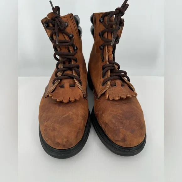 Red Wing‎ Shoes Brown Leather Combat Boots Women’s Size 10B 45013
