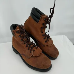 Red Wing‎ Shoes Brown Leather Combat Boots Women’s Size 10B 45013