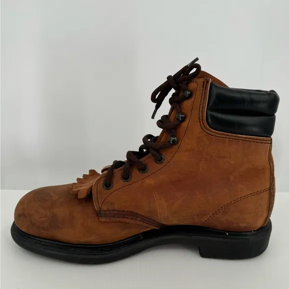 Red Wing‎ Shoes Brown Leather Combat Boots Women’s Size 10B 45013
