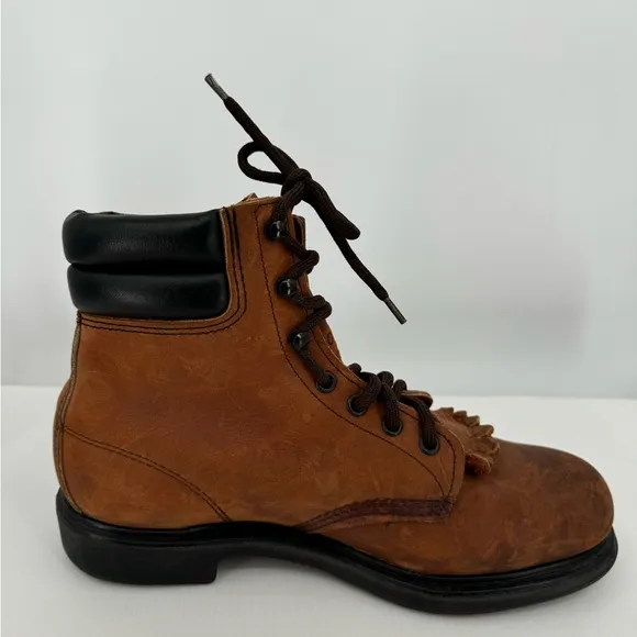 Red Wing‎ Shoes Brown Leather Combat Boots Women’s Size 10B 45013