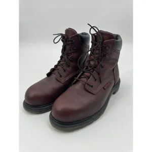 Redwing Supersole 6 inch Safety Boot Men 9 Brown Lace Up Steel Toe 2406